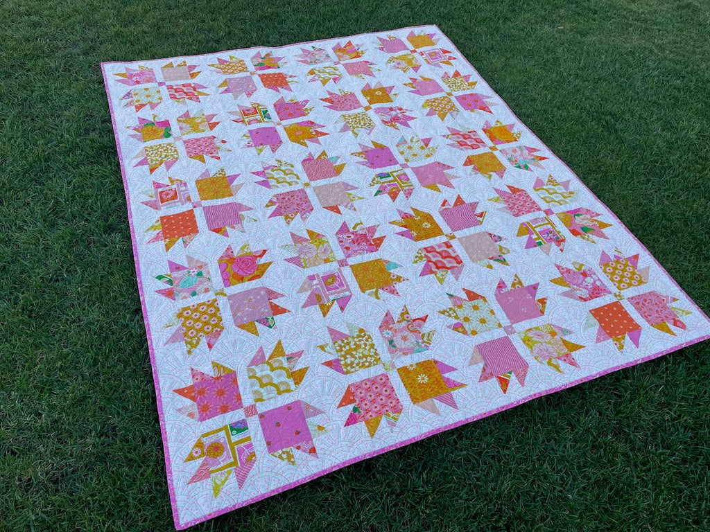 Charm Pack Bear Paw Quilt Pattern (Print)