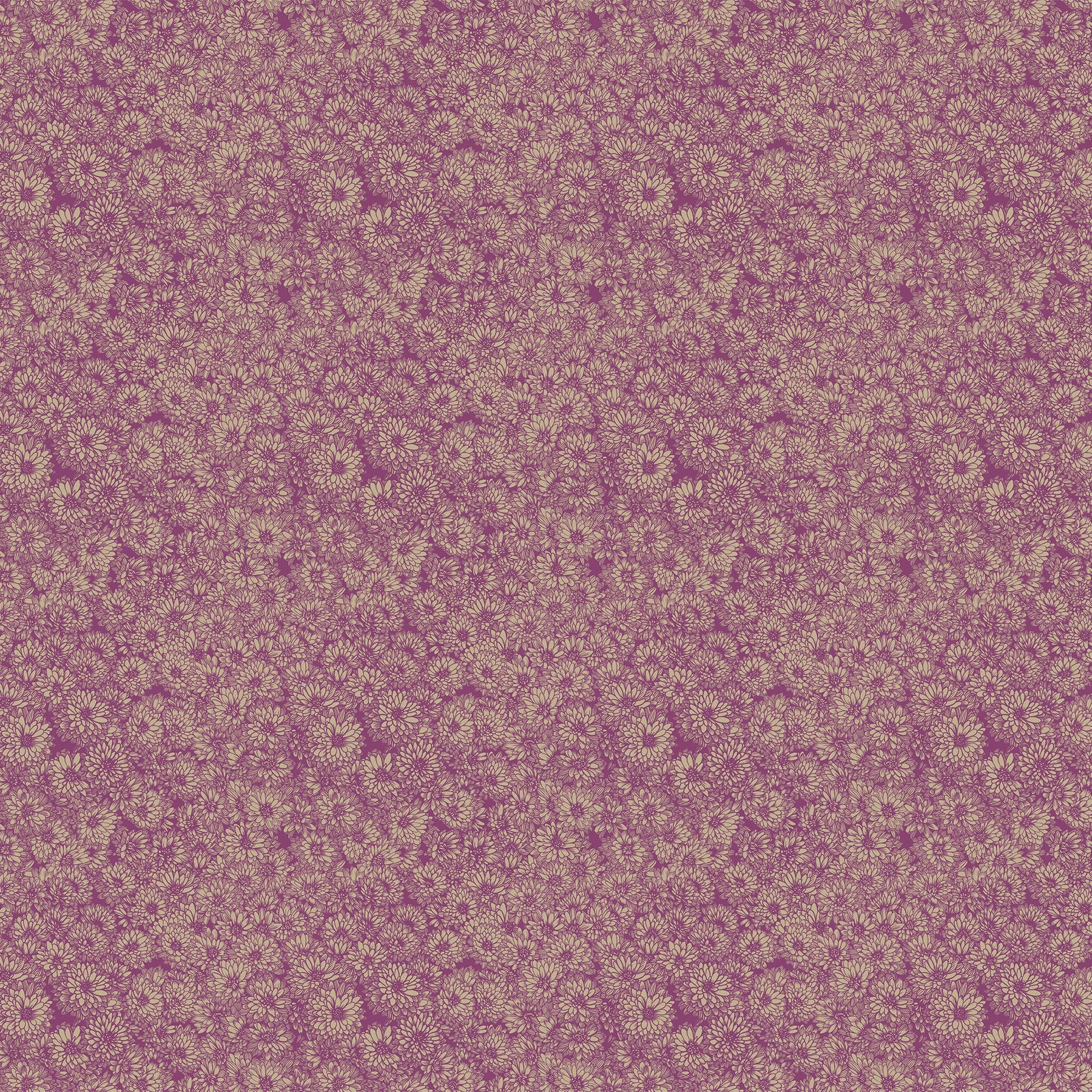 Purple mum print on natural background. 
