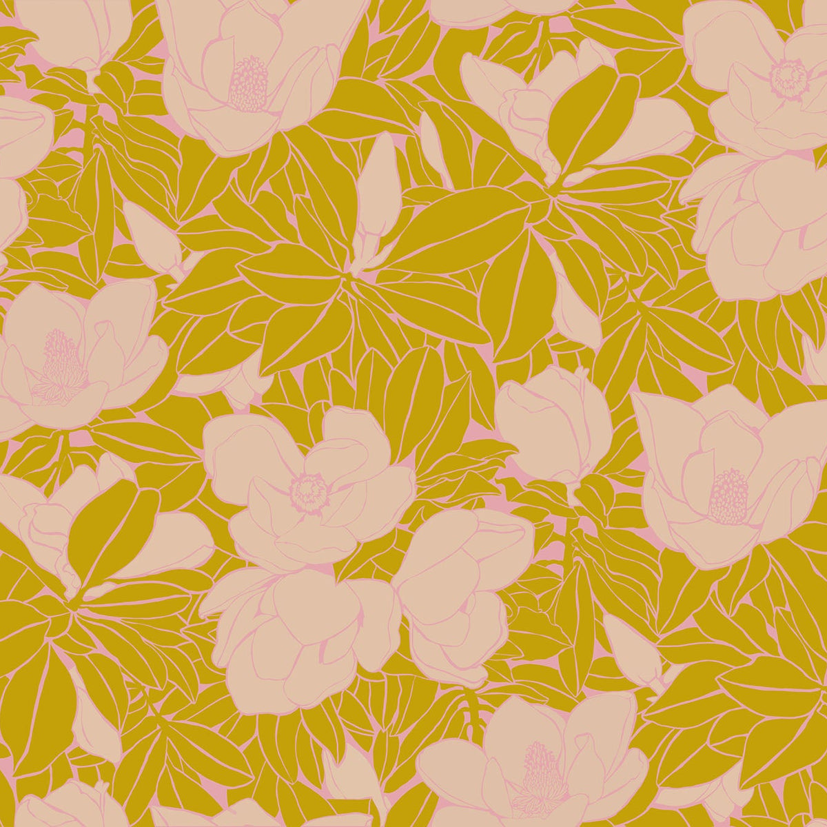 Anna Maria Wideback 108" Magnolia in Golden