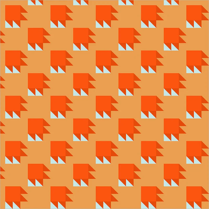 Annabel's Blenders Bear Paw in Orange/Sky