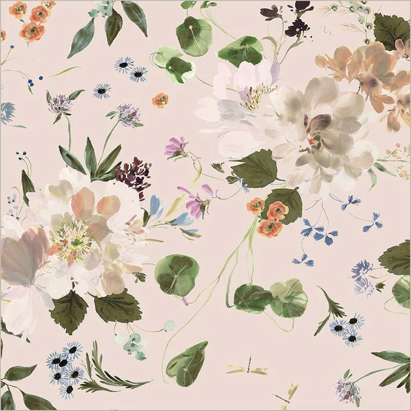 Wideback 108" Bloomfield Peony Garden - Shell