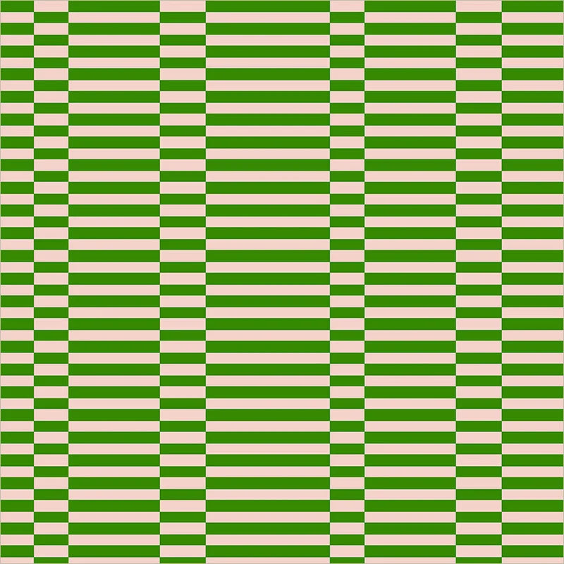 Annabel's Blenders Broken Stripe in Grass Green