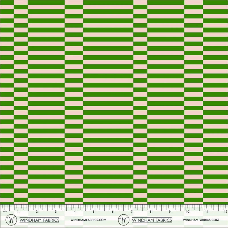 Annabel's Blenders Broken Stripe in Grass Green