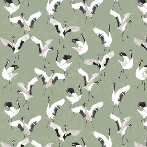 Dancing Cranes Jade