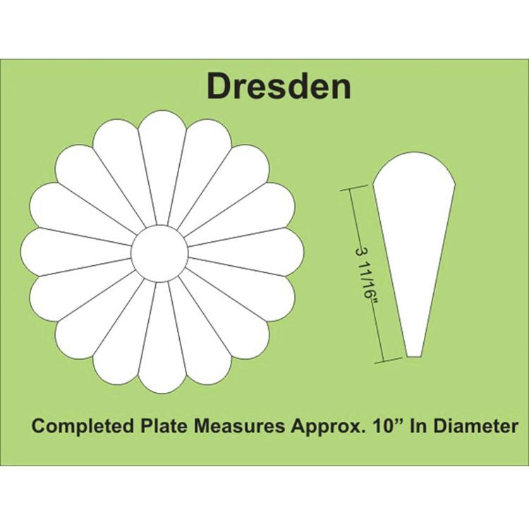 Paper Pieces 10" Dresden Plate Template