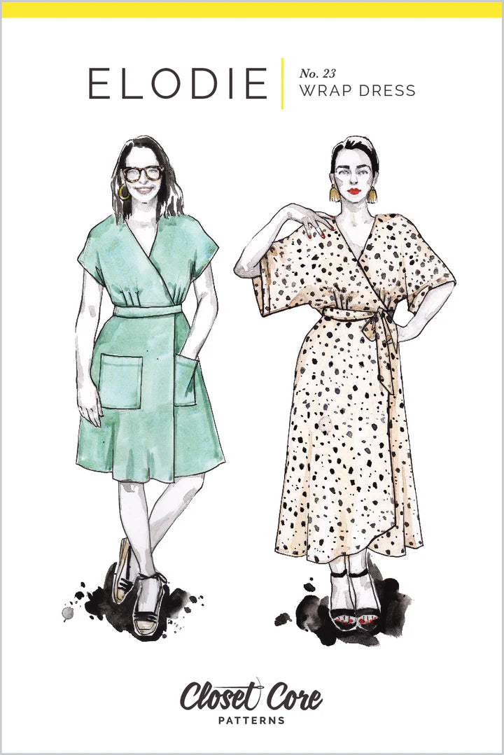 Elodie Wrap Dress Pattern (Print)