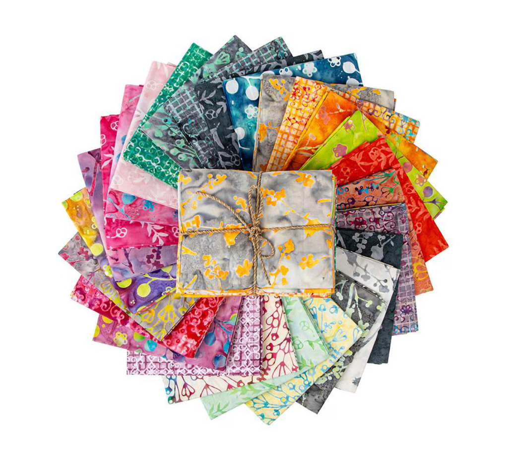 Expressions Batiks Sassy and Tweet Fat Quarter Bundle Spread