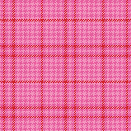 Holiday Check Flannel in Sugarplum