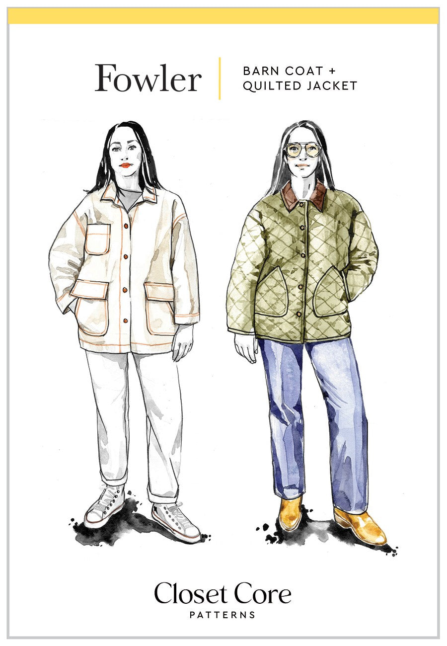 Fowler Barn Coat + Quilted Jacket Print Pattern