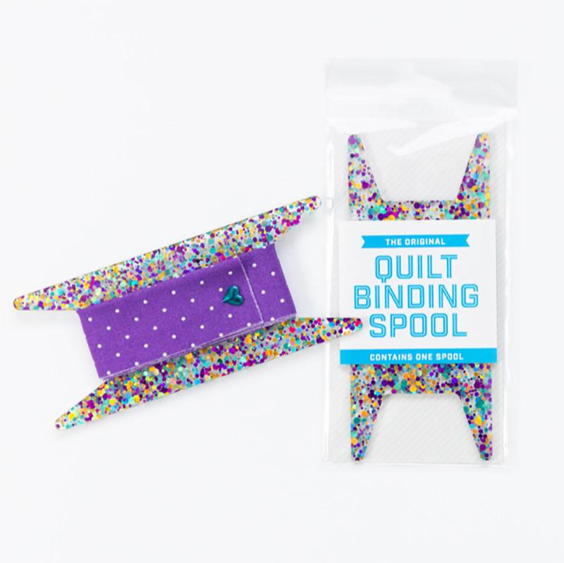 Glitter Binding Spool in Purple/Teal