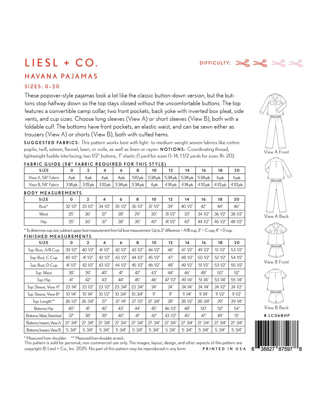 Havana Pajamas Print Pattern