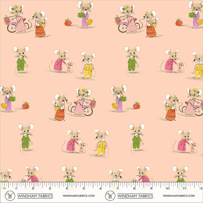 Heather Ross Favorites Country Mouse/City Mouse Blush