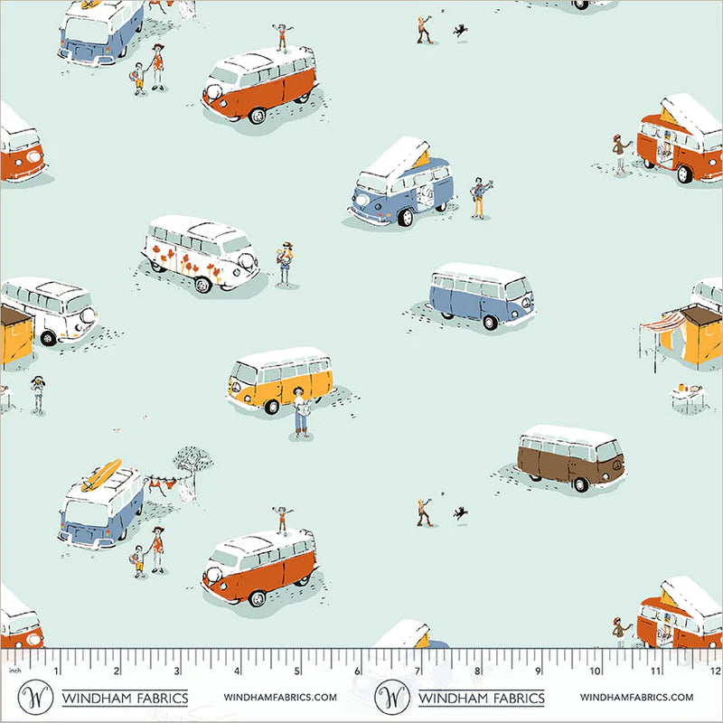 Heather Ross Favorites Bus in Aqua