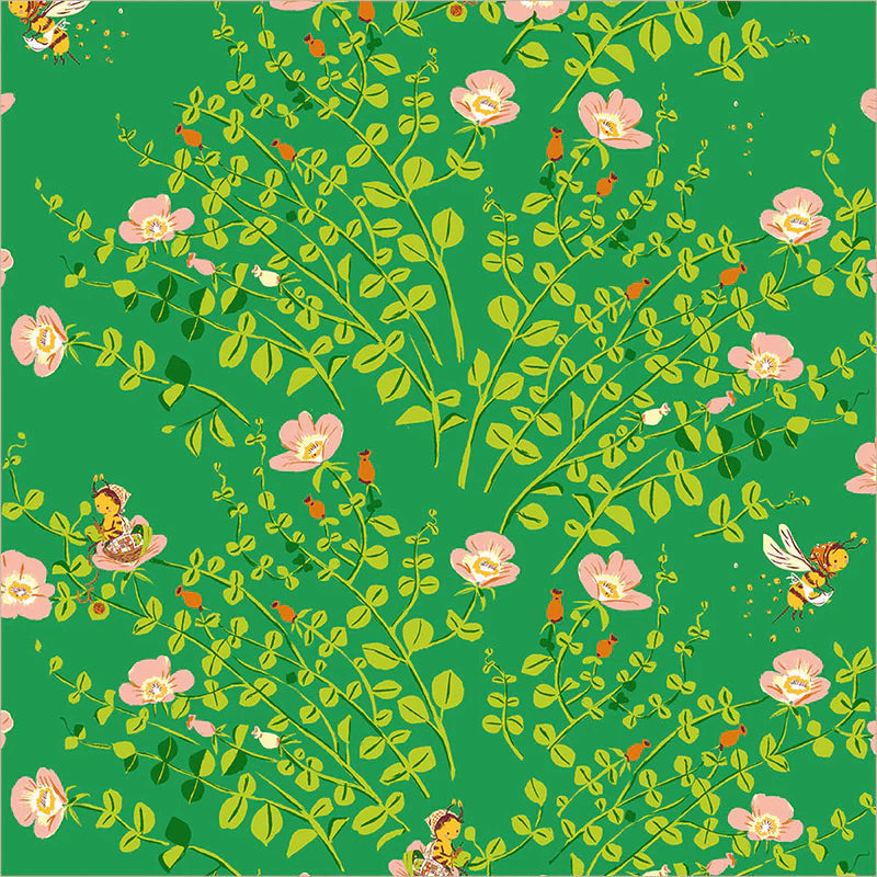 Heather Ross Favorites Nanny Bee in Jade