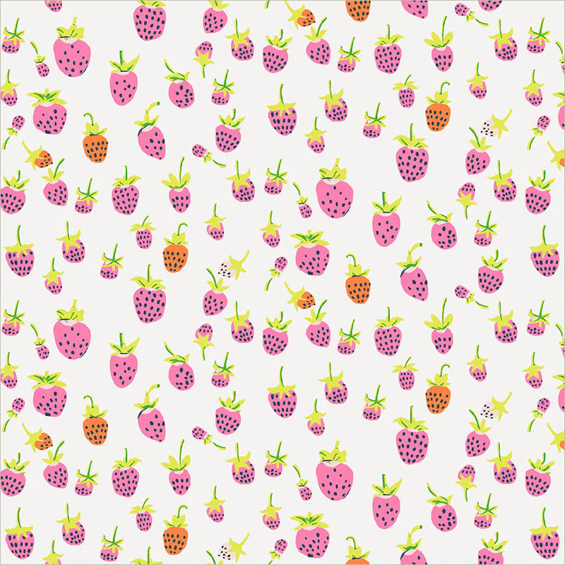 Heather Ross Favorites Strawberries in Blush