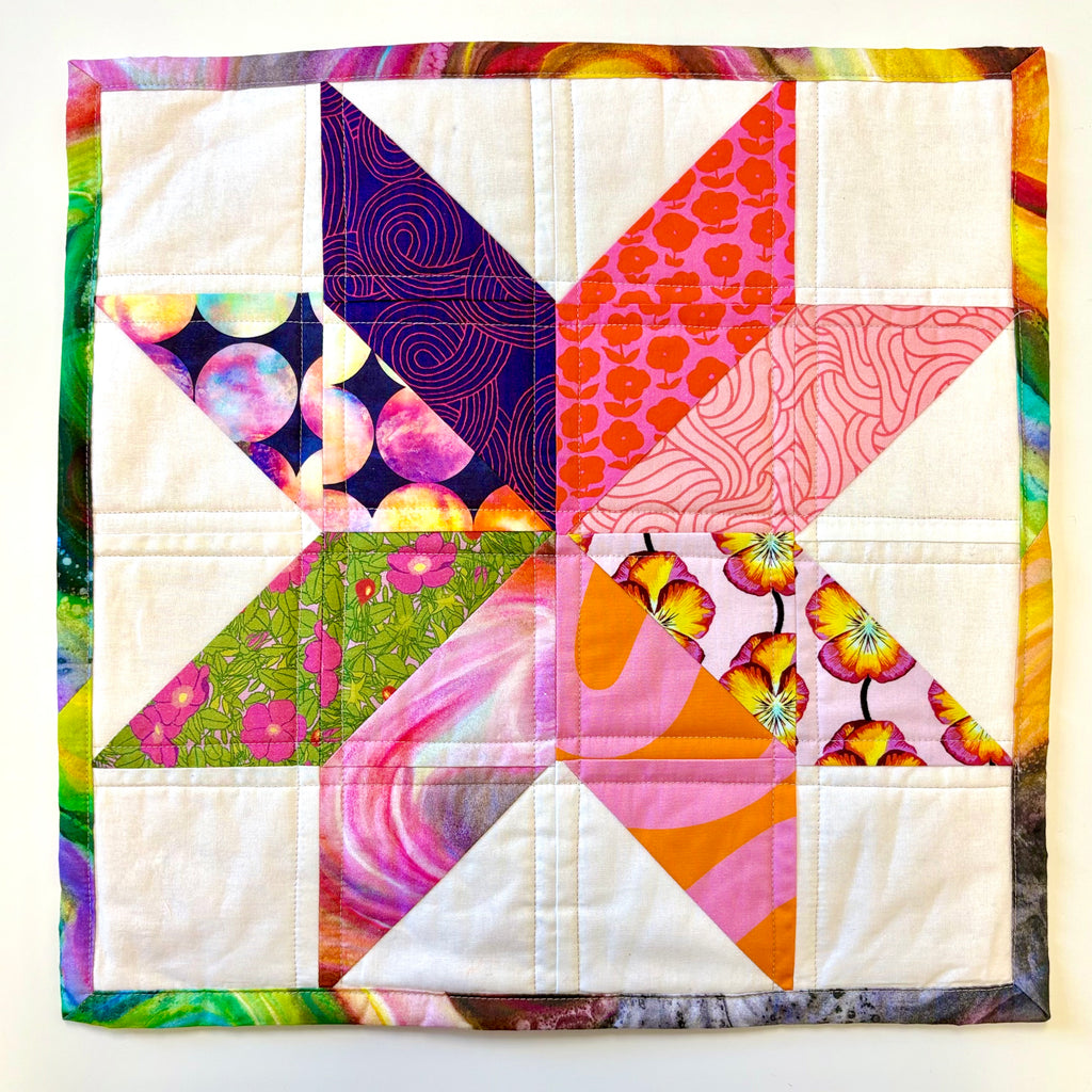 Lemoyne Star Quilted Pillow Project
