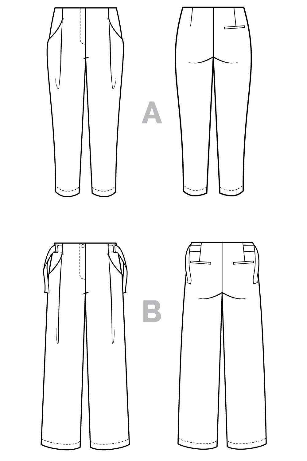 Mitchell Trousers Pattern (Print)