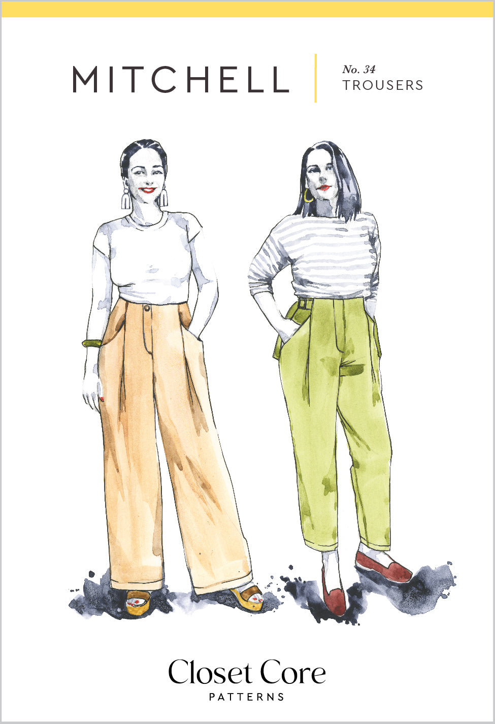 Mitchell Trousers Pattern (Print)