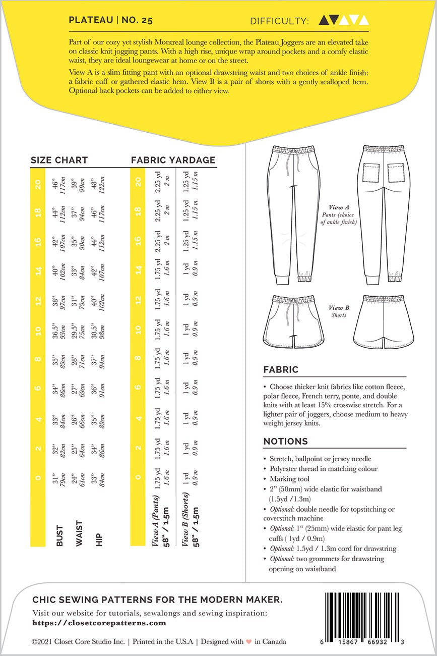 Plateau Joggers Print Pattern