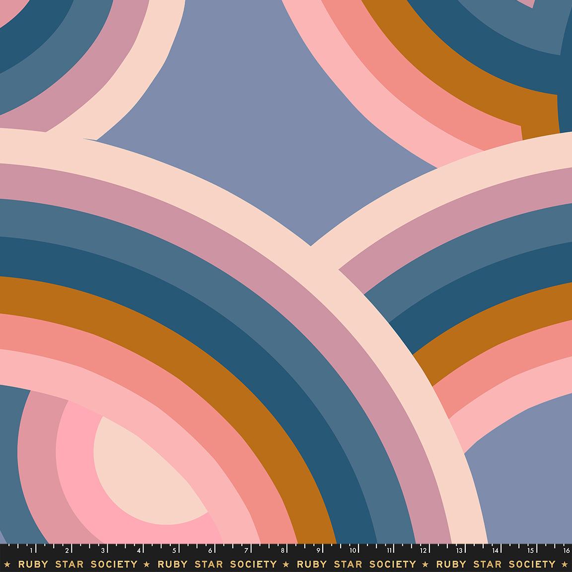 Ruby Star Poolside Too Circles Pale Twilight in Rayon