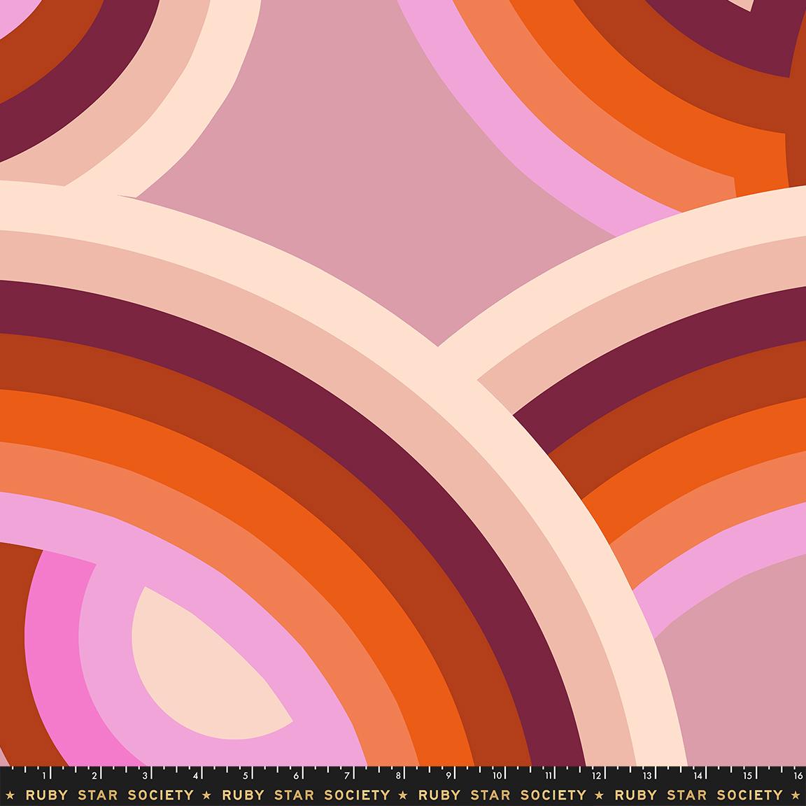 Ruby Star Poolside Too Circles Plum in Rayon