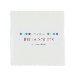 Bella Solids 5” Charm Pack White [9900PP 98]