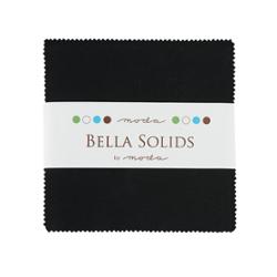Bella Solids 5” Charm Pack Black [9900PP 99]