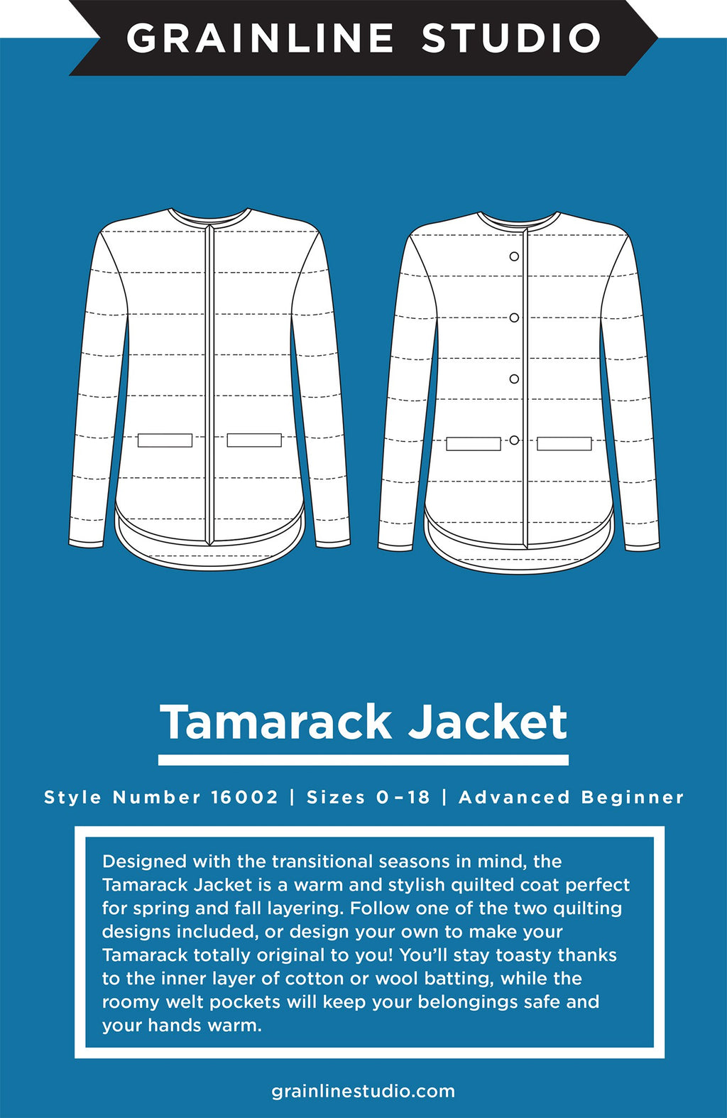 Tamarack Jacket (Size 0-18) Print Pattern