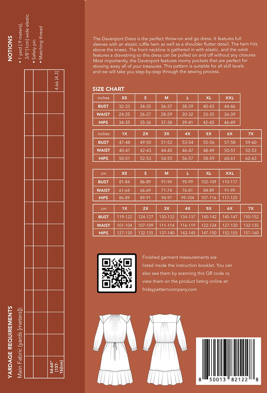 The Davenport Dress Print Pattern