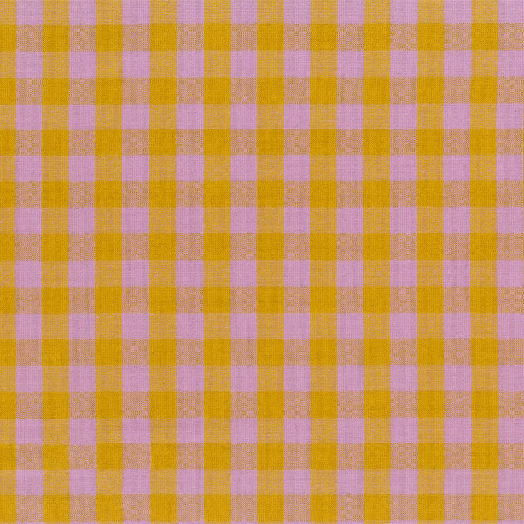 Checkered pattern with alternating yellow and pink squares