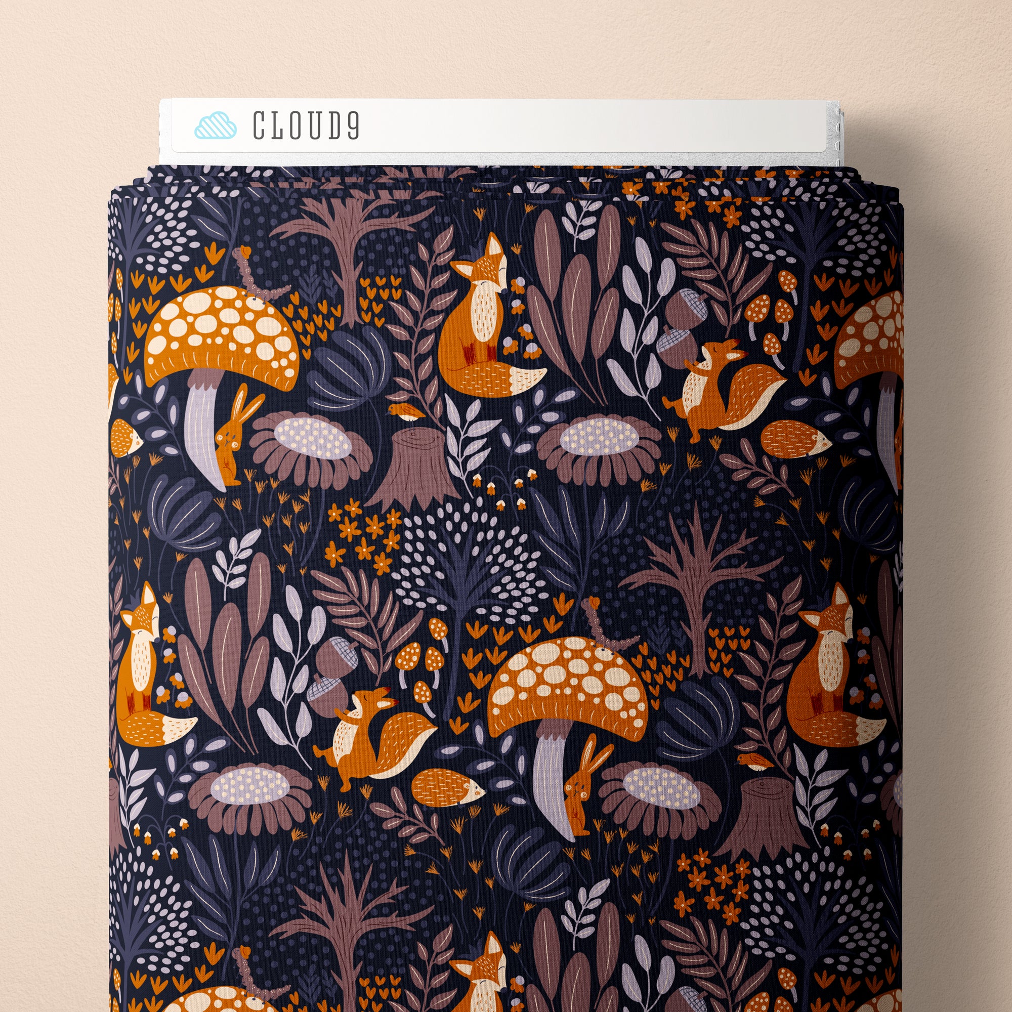 Whimsical Forest Floor Twilight Exploration Midnight