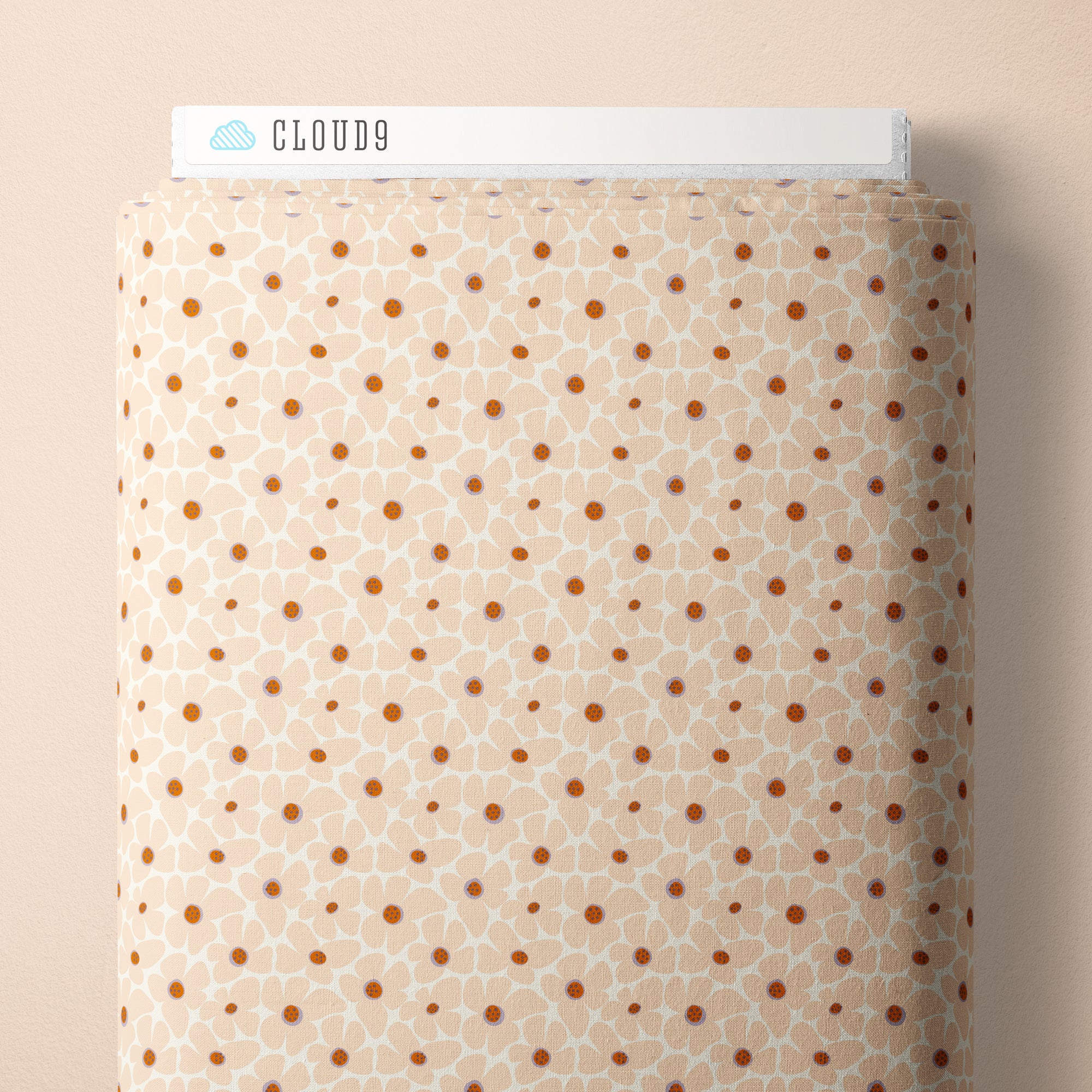 Whimsical Forest Floor Clover Meadow Peach