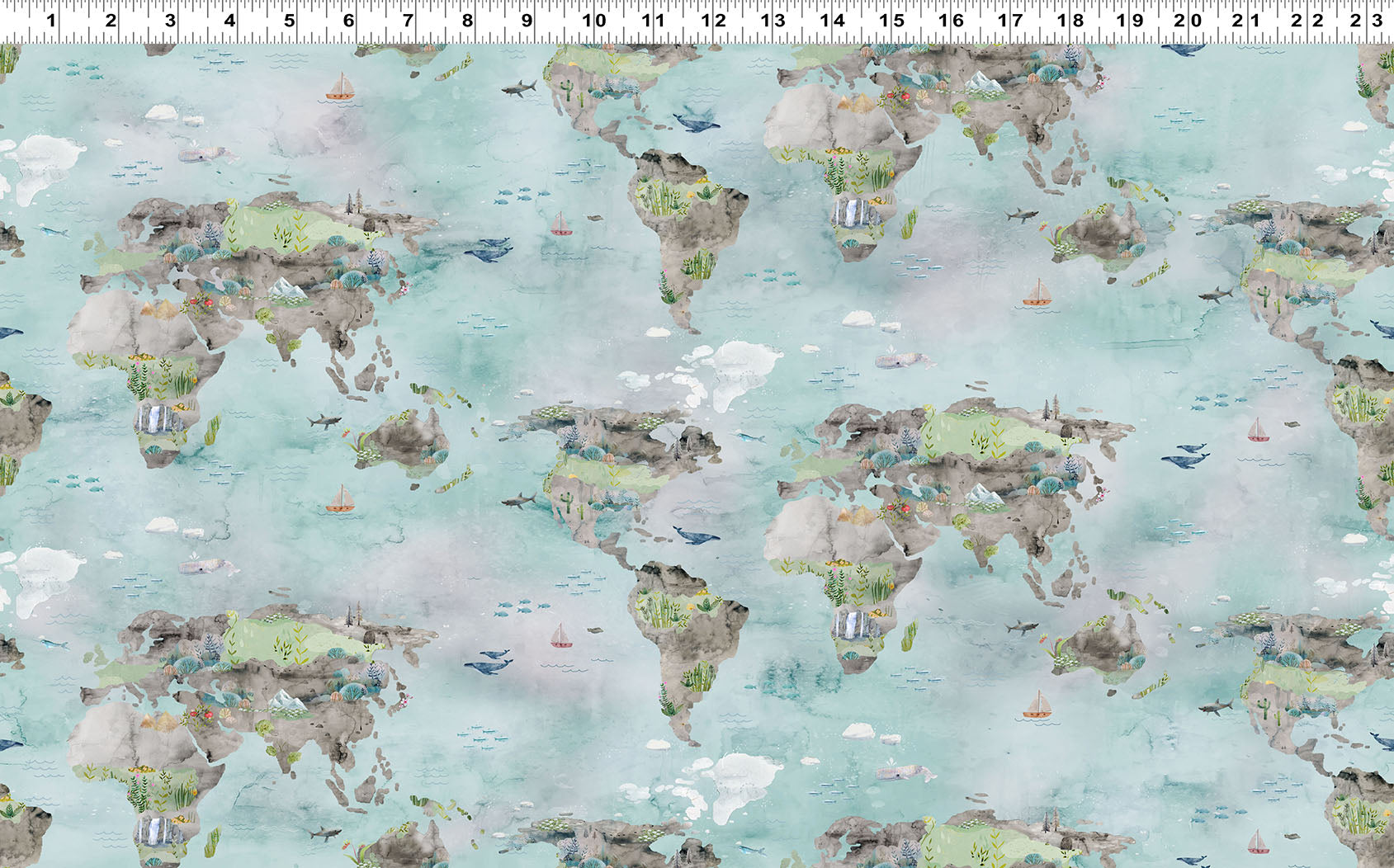 Our World Toile Multicolor