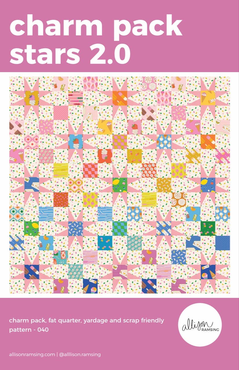 Charm Pack Stars 2.0 Quilt Pattern (Print)