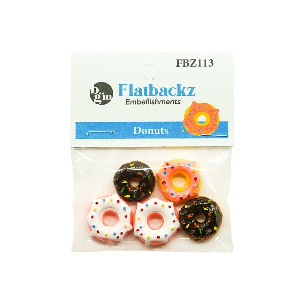 Donuts Flat Backs Embellishment Set