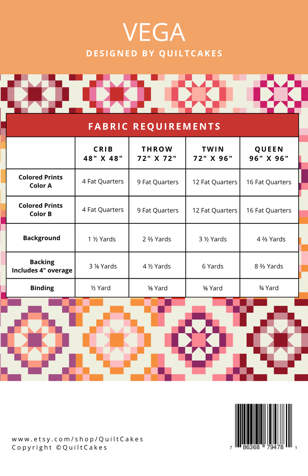 Vega Quilt Pattern