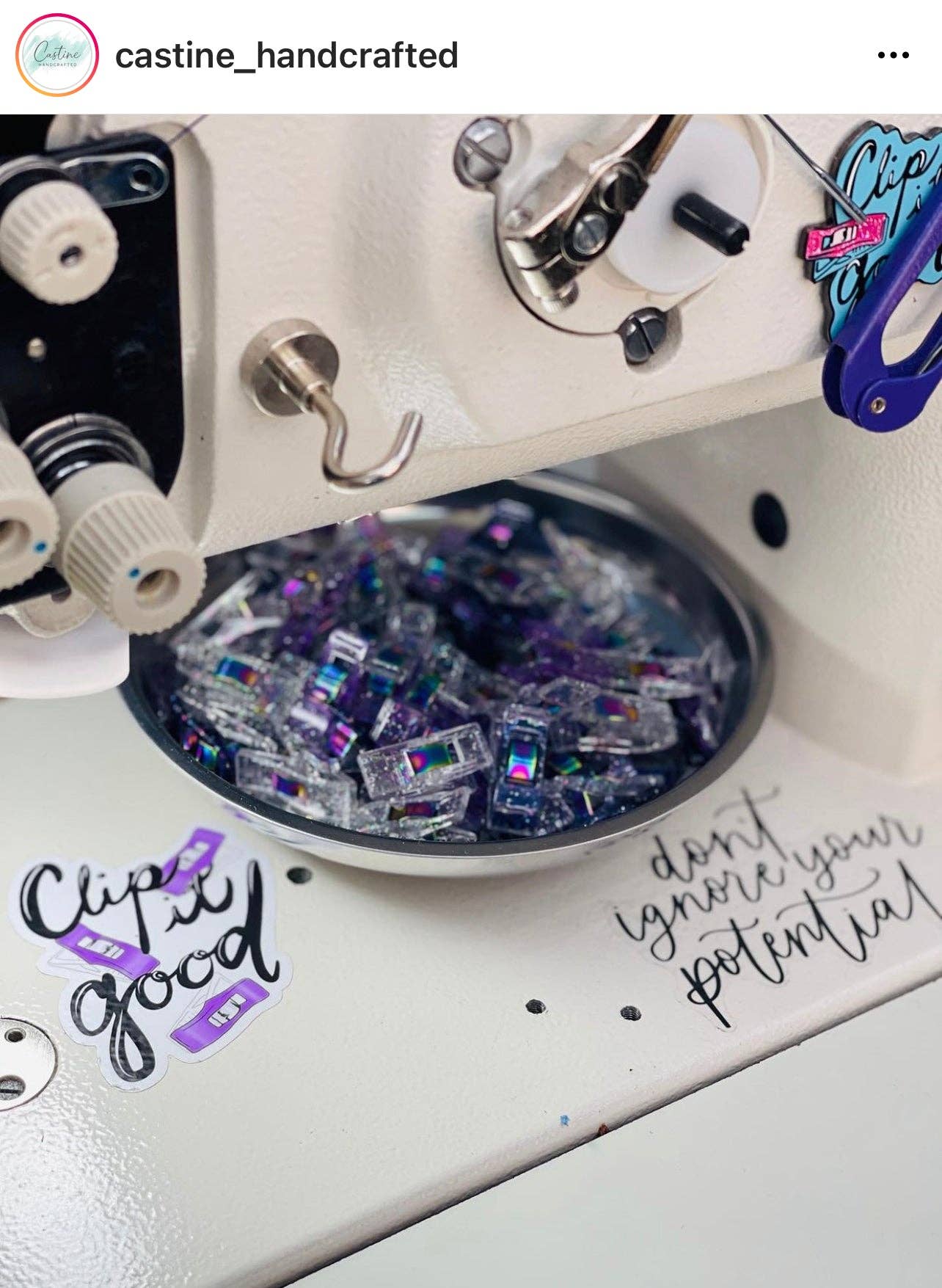 Mixed Glitter Clips - Pack of 50