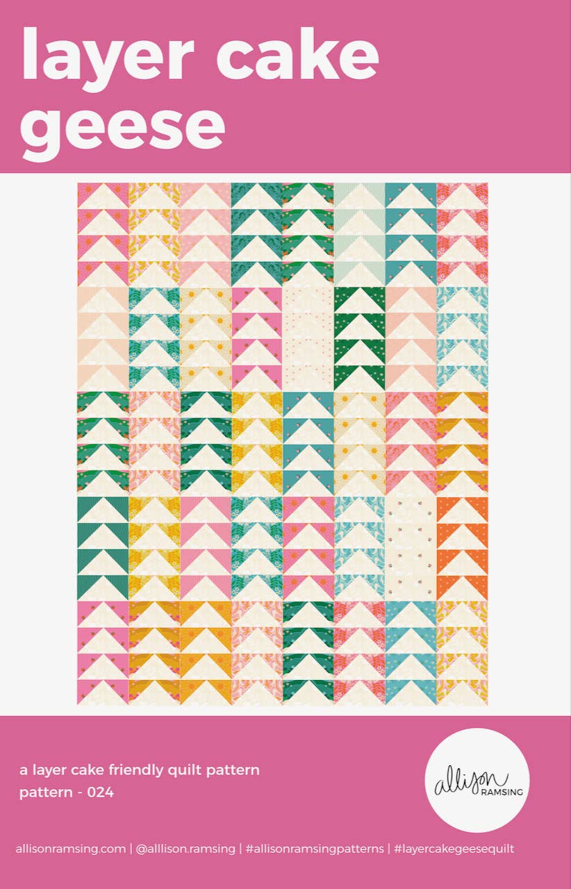 Layer Cake Geese Quilt Pattern (Print)