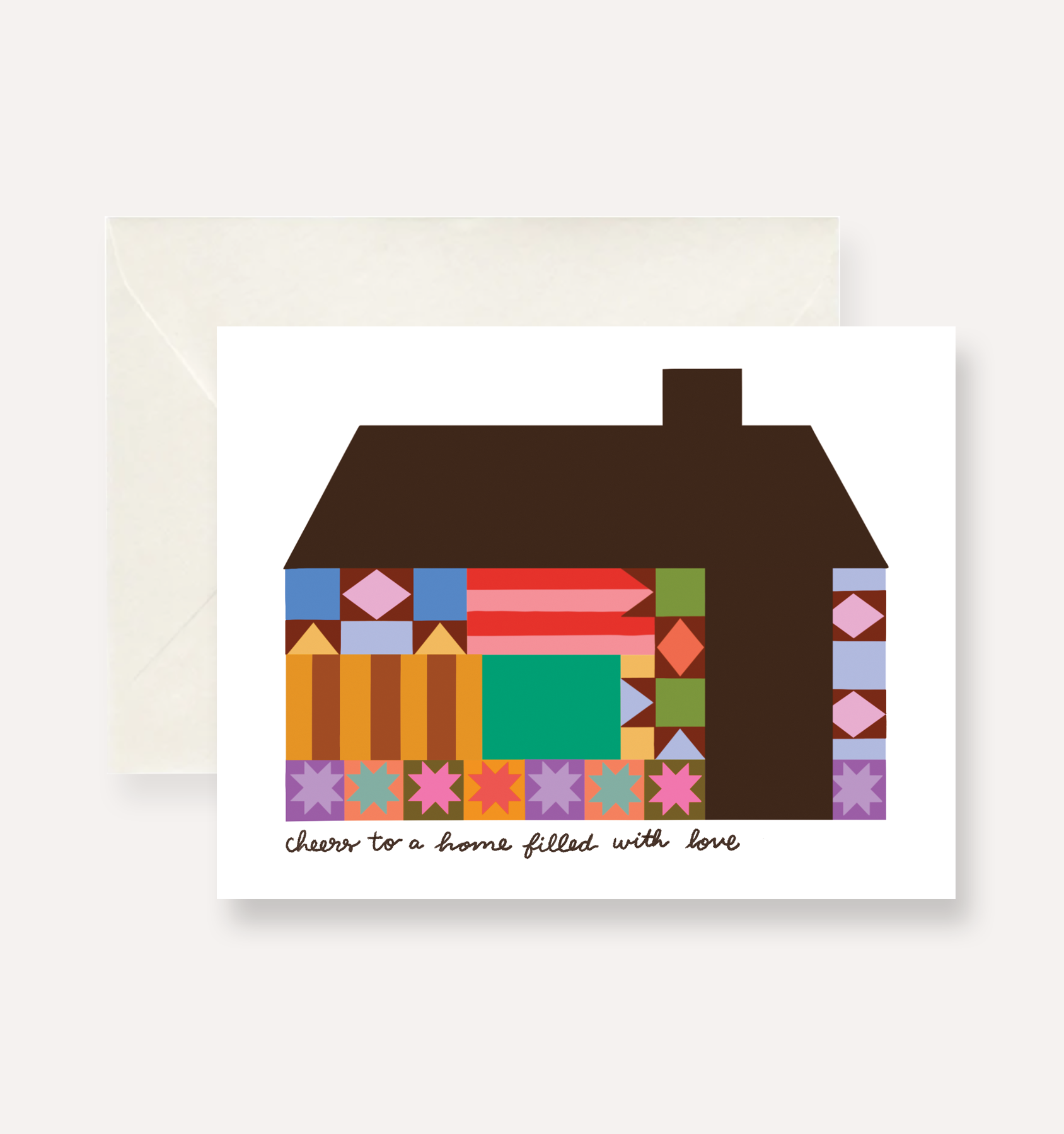 Quilt Home Greeting Card