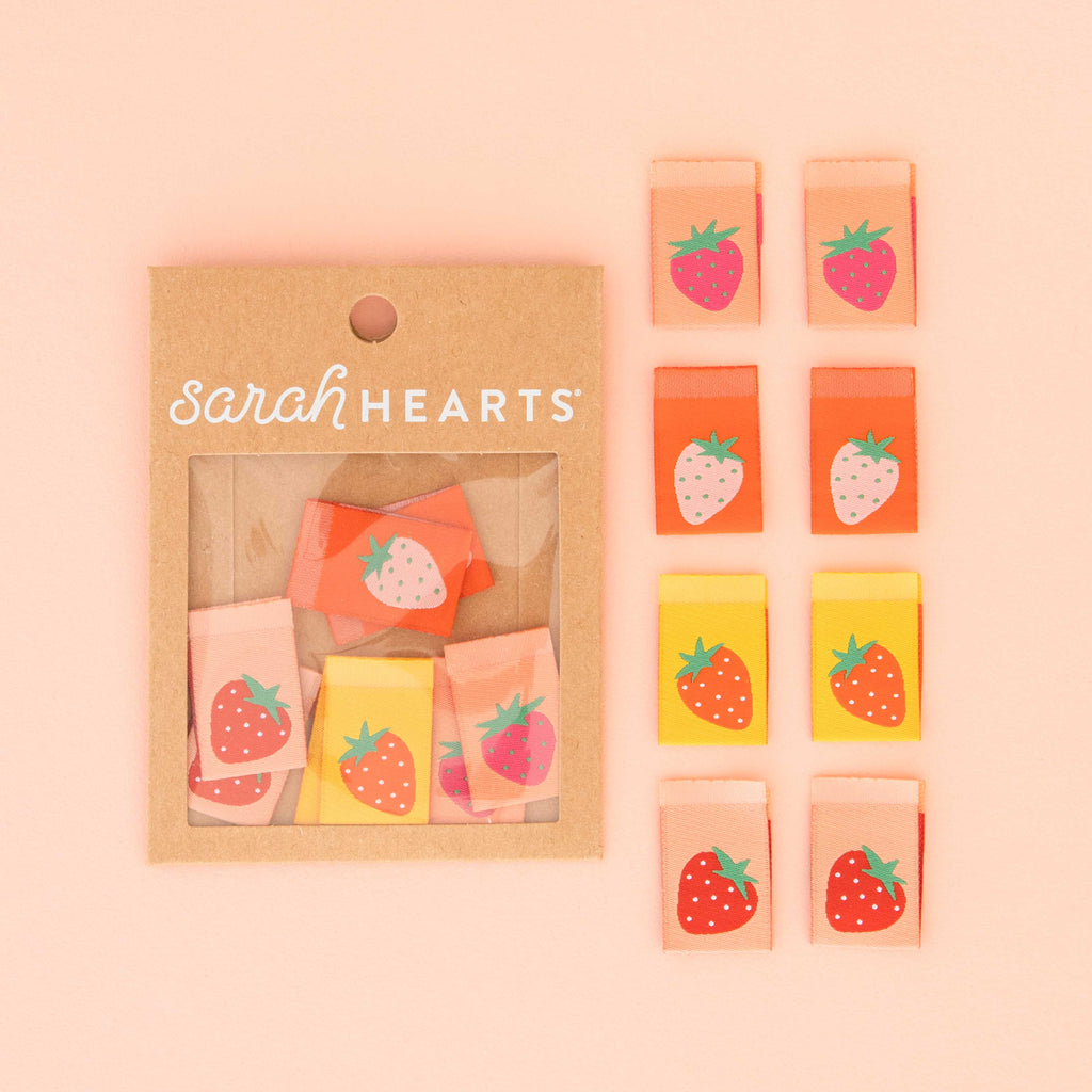 Strawberry Sewing Labels