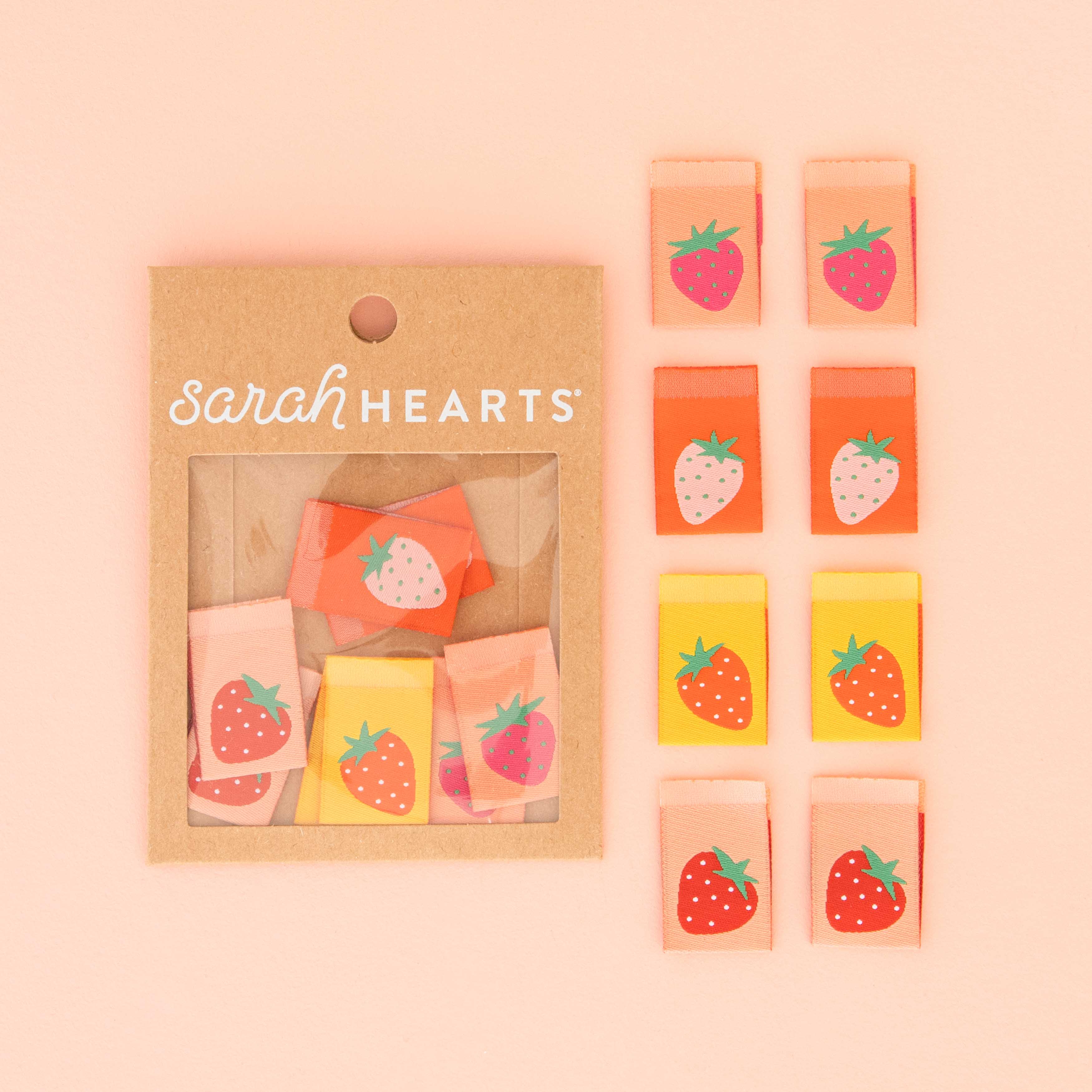 Strawberry Sewing Labels