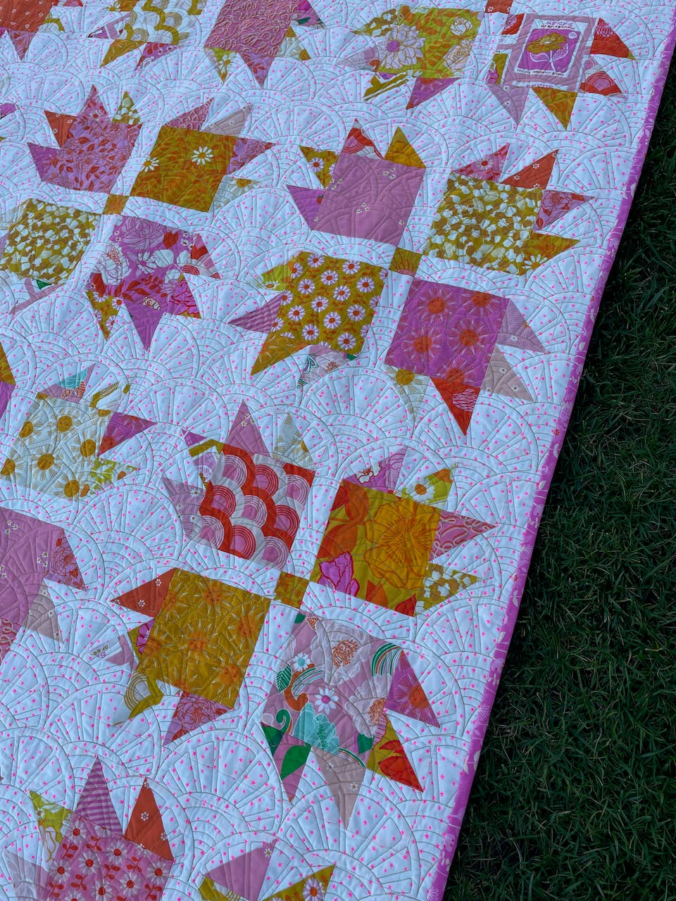 Charm Pack Bear Paw Quilt Pattern (Print)