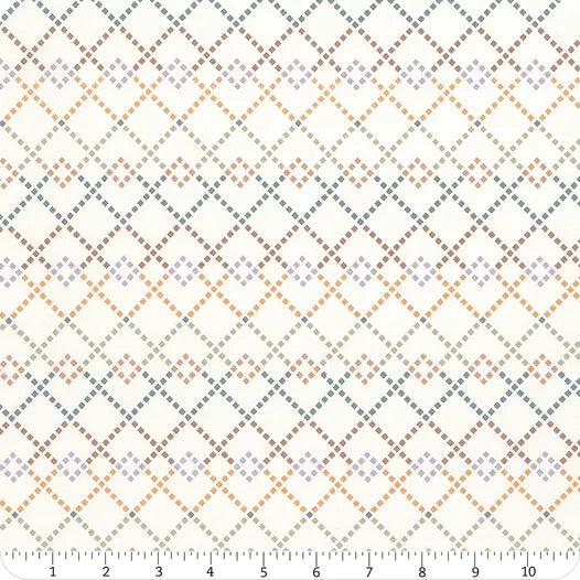 Cotton-Tale - Diamonds Cross-Stitch in Cream [90951-11]