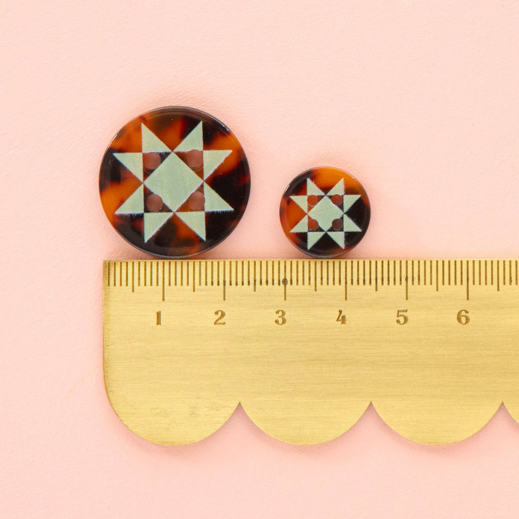 Buttons - Quilt Star Small 5/8"
