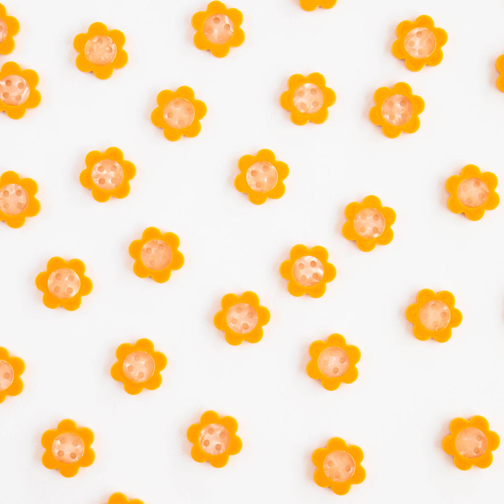Yellow Daisy Small 5/8" Buttons