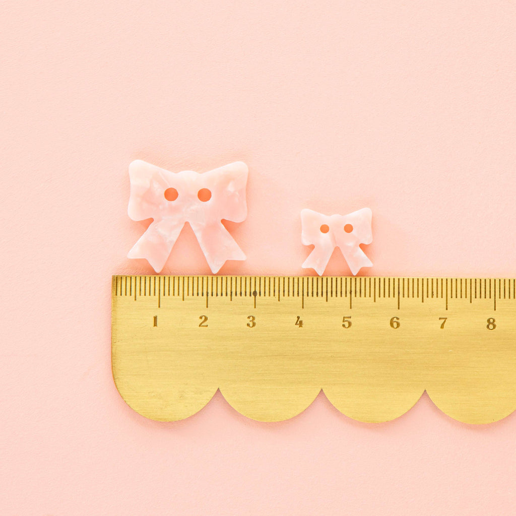 Pink Bow Large 1" Buttons