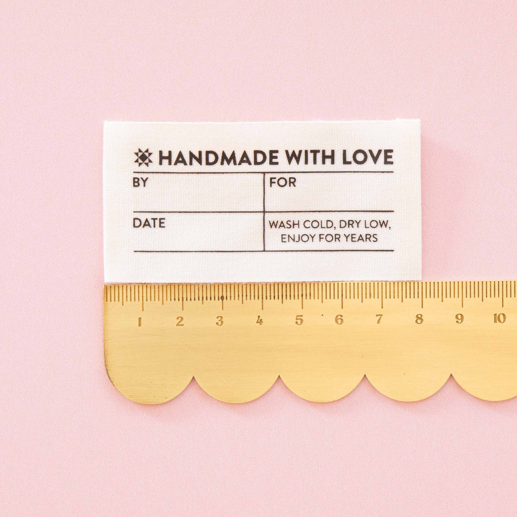 Handmade Organic Cotton Write-In Labels
