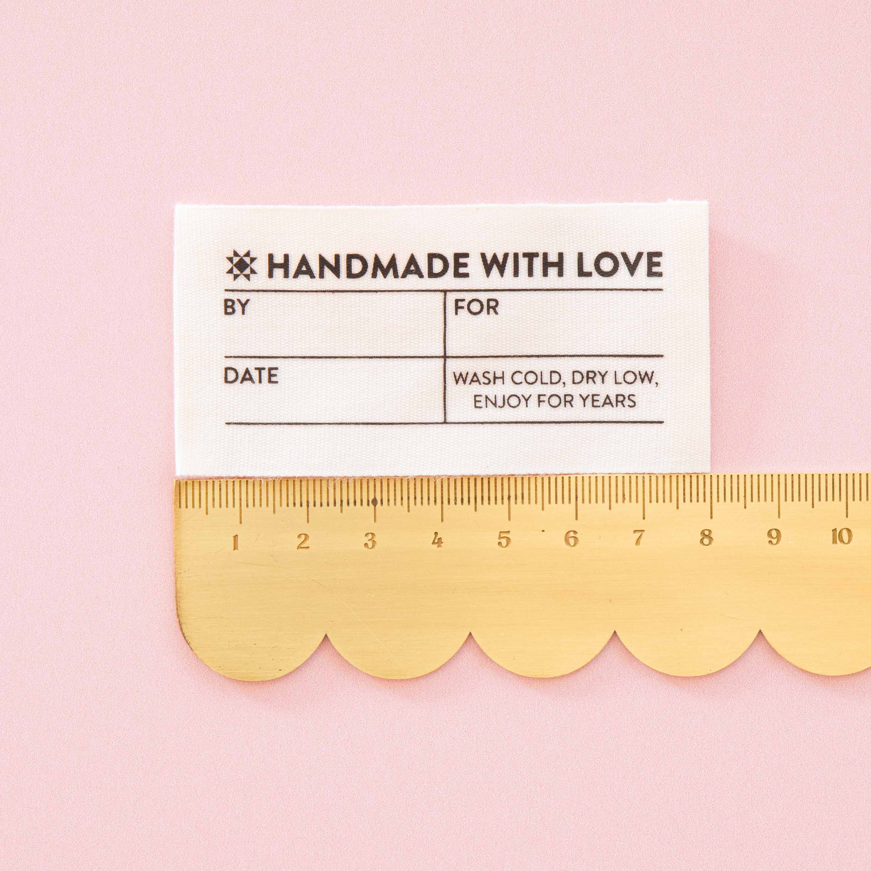 Handmade Organic Cotton Write-In Labels