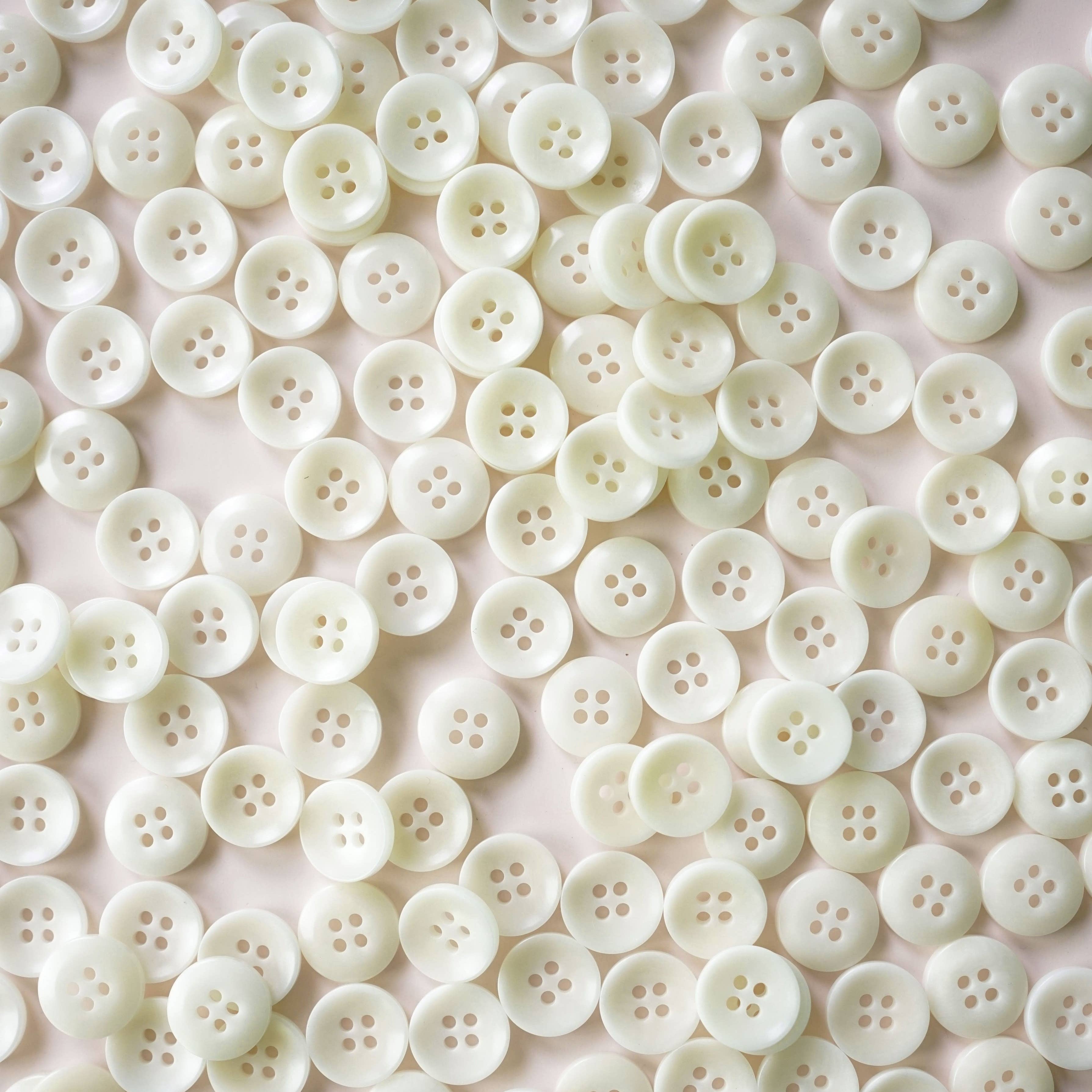 Milk 1/2" Corozo Buttons