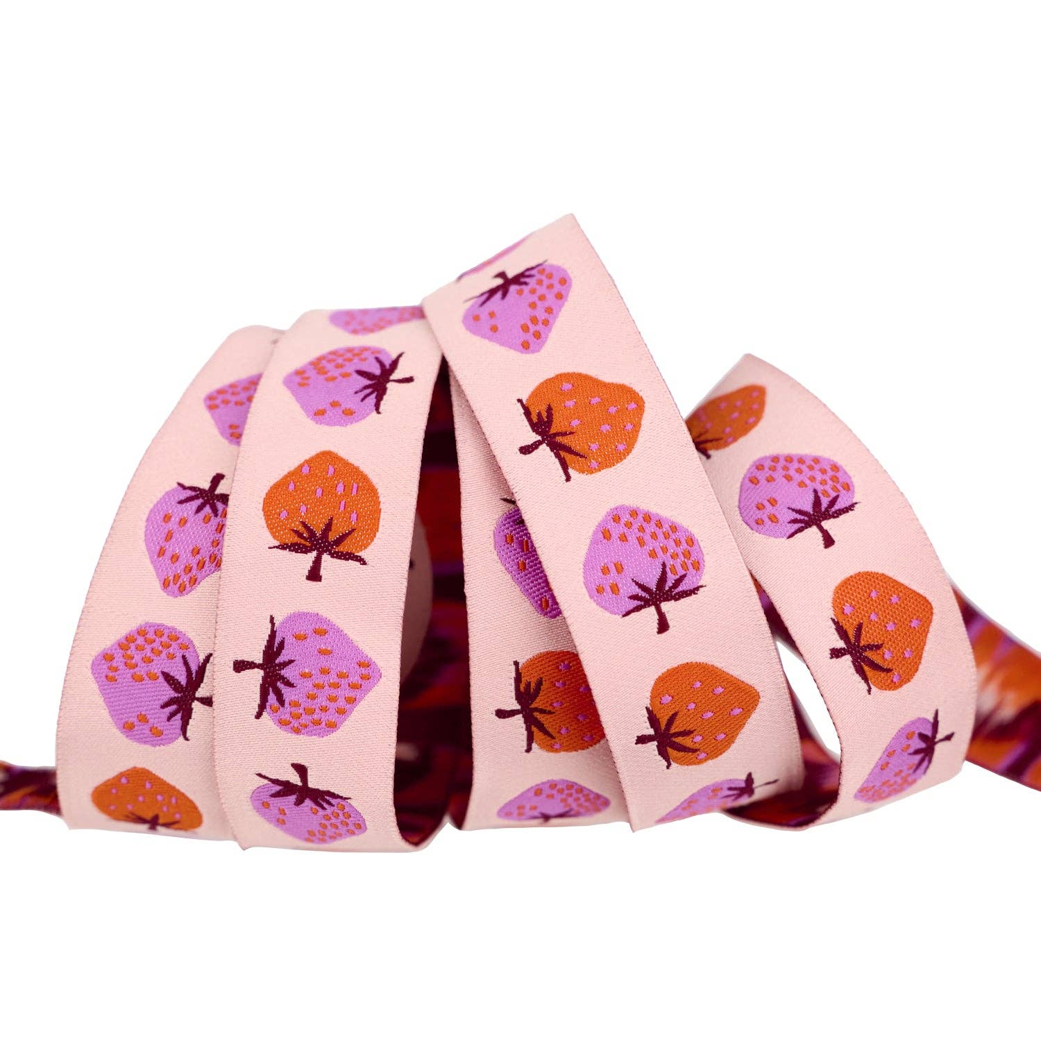 Strawberry in Peach Cream - Ribbon 7/8" width